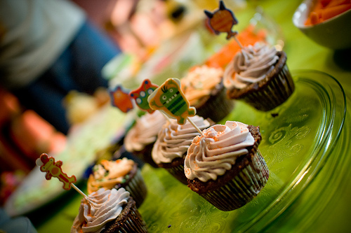 Yay monster cupcakes!